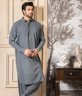 Dark Grey Shalwar Kameez
