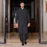 Metal Black Shalwar Kameez
