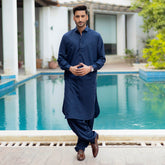 Unstitched Navy Fabric