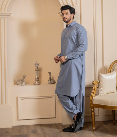 Light Grey Shalwar Kameez