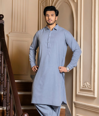 Light Grey Shalwar Kameez