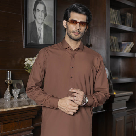 Brown Shalwar Kameez