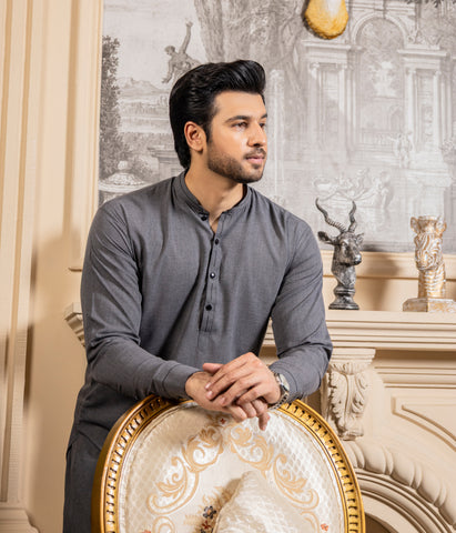 Malaysia Grey Shalwar Kameez