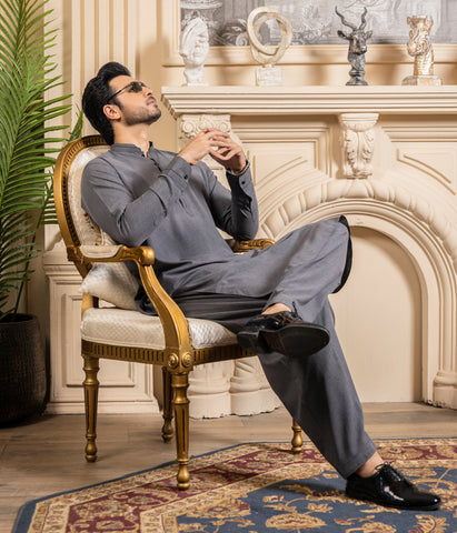 Malaysia Grey Shalwar Kameez