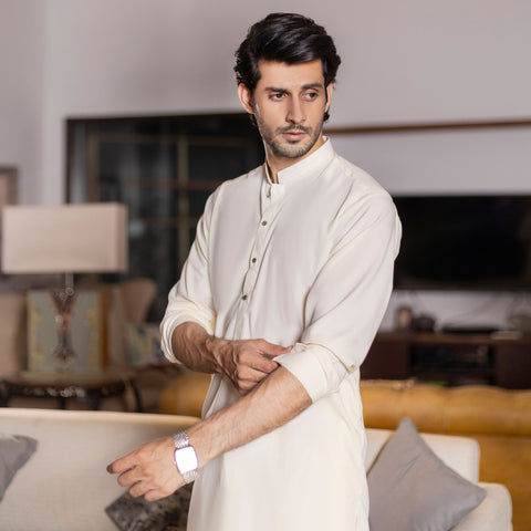 Beige Shalwar Kameez