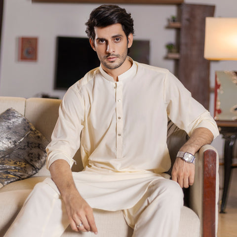 Beige Shalwar Kameez