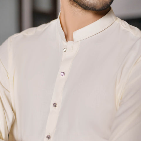 Beige Shalwar Kameez
