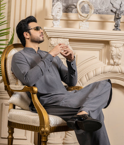Malaysia Grey Shalwar Kameez