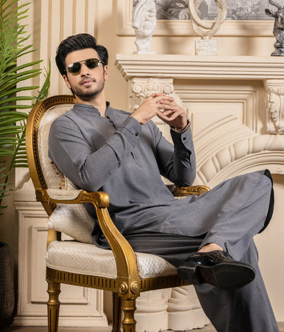 Malaysia Grey Shalwar Kameez