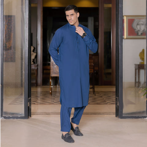 Royal Blue Shalwar Kameez