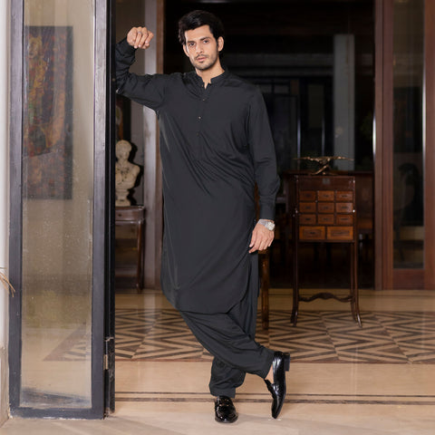 Metal Black Shalwar Kameez