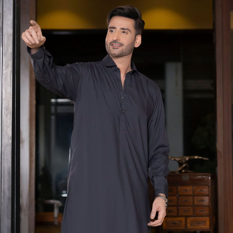 Charcoal Shalwar Kameez
