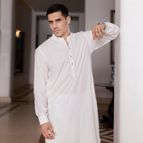 Off-White Shalwar Kameez
