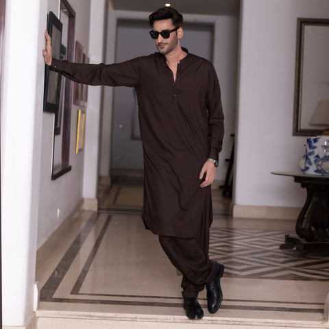 Maroon Shalwar Kameez