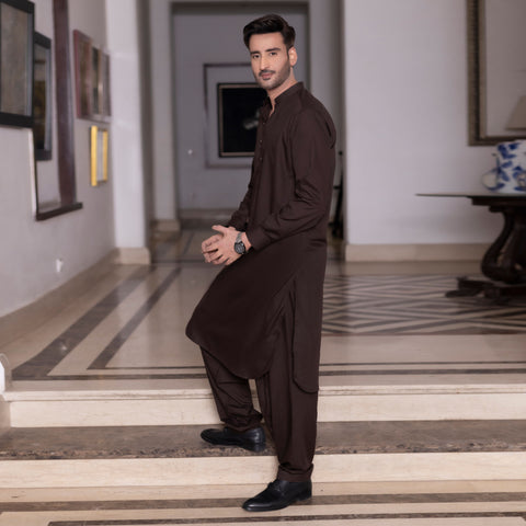 Maroon Shalwar Kameez