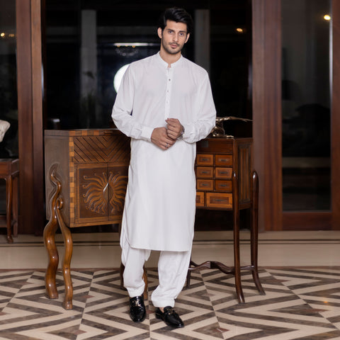White Shalwar Kameez