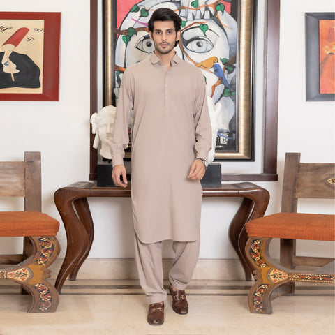 Khaki Shalwar Kameez