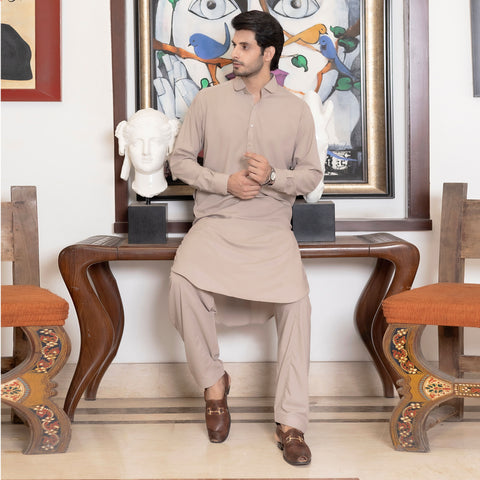 Khaki Shalwar Kameez