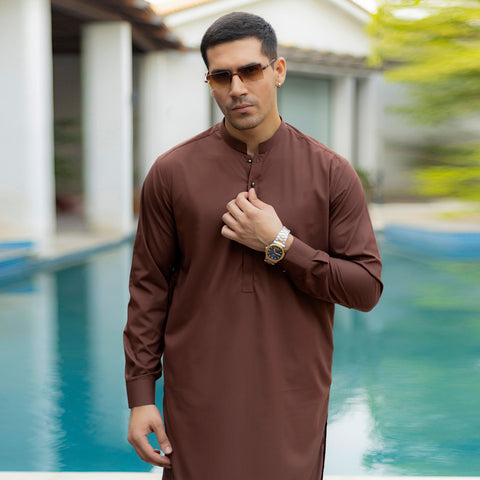 Brown Shalwar Kameez