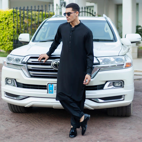 Dark Teal Shalwar Kameez